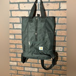 Carhartt satchel/ backpack black color. Good used condition.